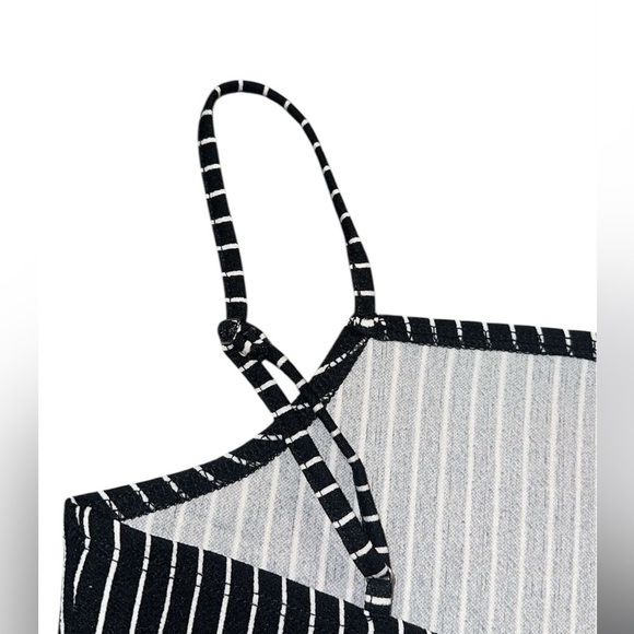 BCBGeneration Womens Black Striped Bodysuit NWT Size M - Picture 5 of 7